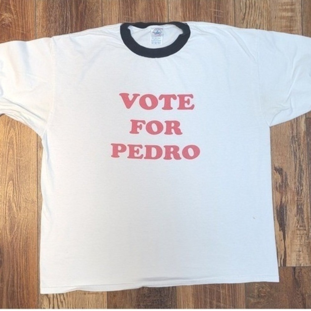Delta Pro Weight Vote For Pedro Ringer T-Shirt XL Mens White Napoleon Dynamite